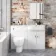 Harper Gloss White Combination Vanity Basin and Seattle Toilet 1200mm - Right Handed