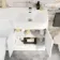 Harper Gloss White Combination Vanity Basin and Seattle Toilet 1200mm - Right Handed