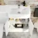 Harper Gloss White Combination Vanity Basin and Atlanta Toilet 1200mm - Right Handed