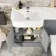 Harper Stone Grey Combination Vanity Basin and Seattle Toilet 1200mm - Left Handed