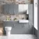 Harper Stone Grey Combination Vanity Basin with Marble Top & Denver Toilet 1500mm