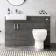Harper Charcoal Elm Combination Vanity Basin and Seattle Toilet 1200mm - Left Handed
