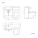 Harper Charcoal Elm Combination Vanity Basin and Atlanta Toilet 1200mm - Left Handed