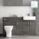 Harper Charcoal Elm Combination Vanity Basin and Atlanta Toilet 1500mm