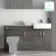 Harper Charcoal Elm Combination Vanity Basin with Marble Top 1500mm