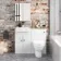 Harper Gloss White Combination Vanity Basin with Marble Top & Seattle Toilet 1000mm