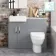 Harper Stone Grey Combination Vanity Basin with Marble Top & Seattle Toilet 1000mm