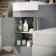 Harper Stone Grey Combination Vanity Basin with Marble Top & Seattle Toilet 1000mm