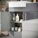 Harper Stone Grey Combination Vanity Basin with Marble Top & Atlanta Toilet 1000mm