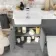 Harper Stone Grey Combination Vanity Basin with Marble Top & Atlanta Toilet 1000mm