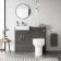 Harper Charcoal Elm Combination Vanity Basin & Denver Toilet 1000mm