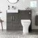Harper Charcoal Elm Combination Vanity Basin & Atlanta Toilet 1000mm
