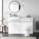 Foster Gloss White Vanity with Semi Recessed Basin 600mm
