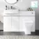 Foster Gloss White Combination Vanity Basin with Marble Top & Atlanta Toilet 1200mm