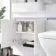 Foster Gloss White Combination Vanity Basin with Marble Top & Atlanta Toilet 1200mm