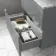 Austin Stone Grey Wall Hung Drawer Vanity with Marble Top & Curved Counter Top Basin 600mm