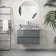 Corsica Storm Grey Wall Hung Drawer with Marble Top 800mm - Excludes Counter Top Basin