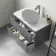 Corsica Storm Grey Wall Hung Drawer with Marble Top 800mm - Excludes Counter Top Basin