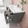 Bali Tungsten Grey Wall Hung Basin Drawer Vanity 800mm