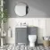 Bermuda Traditional Dove Grey Slimline Back To Wall Unit and Seattle Toilet
