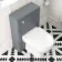 Bermuda Traditional Dove Grey Slimline Back To Wall Unit and Seattle Toilet