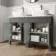 Bermuda Graphite Grey Vanity with Marble Top & Curved Counter Top Basin 1200mm