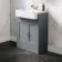 Monaco Dove Grey Basin Vanity 600mm