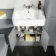 Monaco Dove Grey Basin Vanity and Back To Wall Toilet Unit 1200mm (Excludes Pan & Cistern)