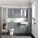 Monaco Dove Grey Combination Vanity Basin 1500mm (Excludes Pan & Cistern)