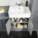 Monaco Dove Grey Combination Vanity Basin 1500mm (Excludes Pan & Cistern)