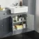 Monaco Dove Grey Combination Vanity Traditional Basin 1500mm (Excludes Pan & Cistern)