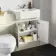 Monaco Chalk White Combination Vanity Traditional Basin and Seattle Toilet 1200mm