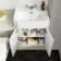 Monaco Chalk White Combination Vanity Traditional Basin and Seattle Toilet 1200mm