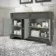 Lucia Graphite Grey Double Vanity with Oak Effect Top & Curved Counter Top Basin 1200mm