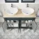 Lucia Inky Blue Double Vanity with Oak Effect Top & Oval Counter Top Basin 1200mm