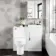 Avon Gloss White Combination Vanity Basin and Denver Toilet 950mm