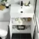 Avon Gloss White Combination Vanity Basin and Seattle Toilet 1100mm - Black Accents
