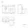 Avon Gloss White Combination Vanity Basin and Denver Toilet 1100mm - Black Accents