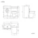 Avon Stone Grey Combination Vanity Basin and Denver Toilet 1000mm - Black Accents