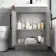Avon Stone Grey Combination Vanity Basin and Seattle Toilet 1100mm - Black Accents