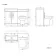Avon Stone Grey Combination Vanity Basin and Denver Toilet 1100mm - Black Accents