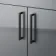 Harper Stone Grey Basin Vanity and Back To Wall Toilet Unit 1200mm - Black Accents - Left Handed