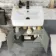 Harper Stone Grey Combination Vanity Basin with Marble Top & Denver Toilet 1200mm - Black Accents