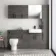 Harper Charcoal Elm Combination Vanity Basin and Seattle Toilet 1500mm - Black Accents