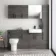 Harper Charcoal Elm Combination Vanity Basin and Denver Toilet 1500mm - Black Accents