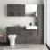 Harper Charcoal Elm Combination Vanity Basin and Atlanta Toilet 1500mm - Black Accents