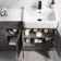 Harper Charcoal Elm Combination Vanity Basin with Marble Top 1500mm - Black Accents