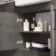 Harper Charcoal Elm Combination Vanity Basin with Marble Top & Denver Toilet 1500mm - Black Accents