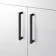 Harper Gloss White Basin Vanity With Marble Top and Back To Wall Toilet Unit 1000mm - Black Accents