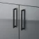Harper Stone Grey Vanity with Semi Recessed Basin 500mm - Black Accents